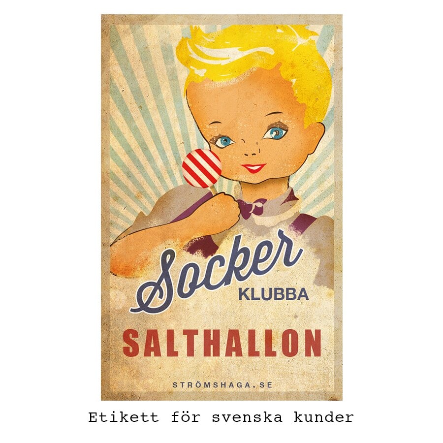 Sockerklubba Saltlakrits/Hallon