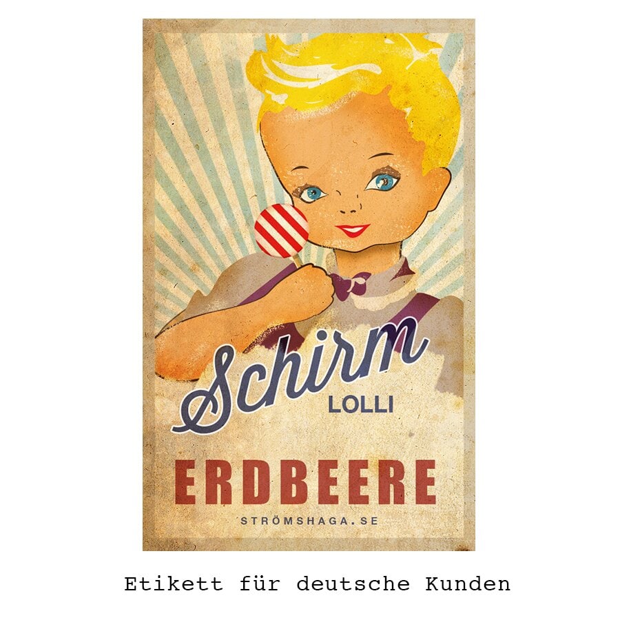 Schirm Lollie Erdbeere