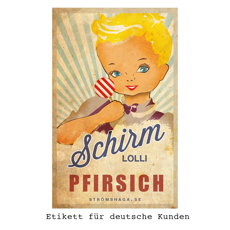 Schirm Lollie Pfirsich