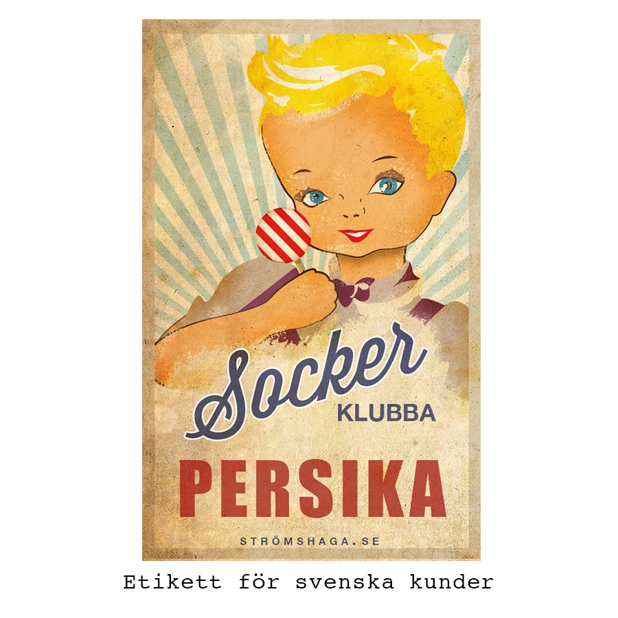 Sockerklubba Persika