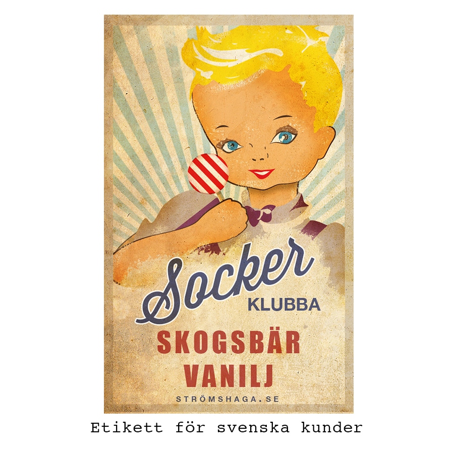 Sockerklubba Skogsbär/Vanilj