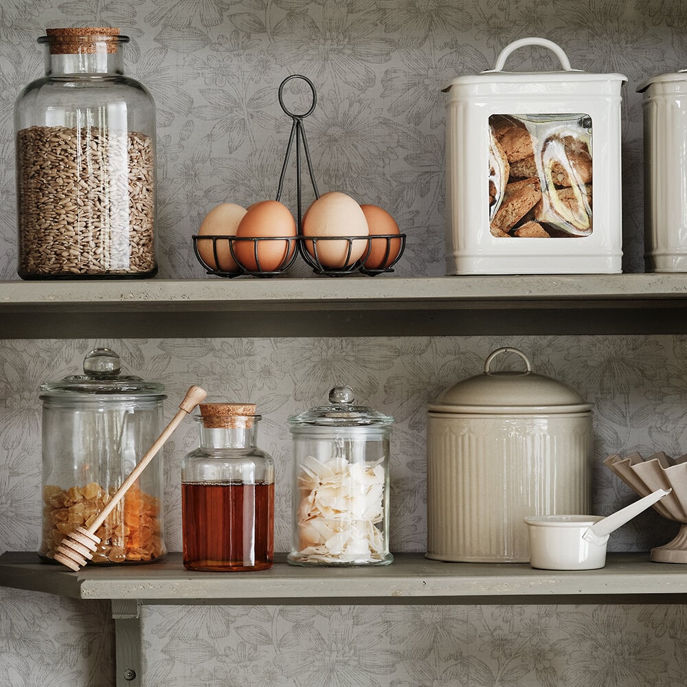 Glass Jar w. Lid Medium