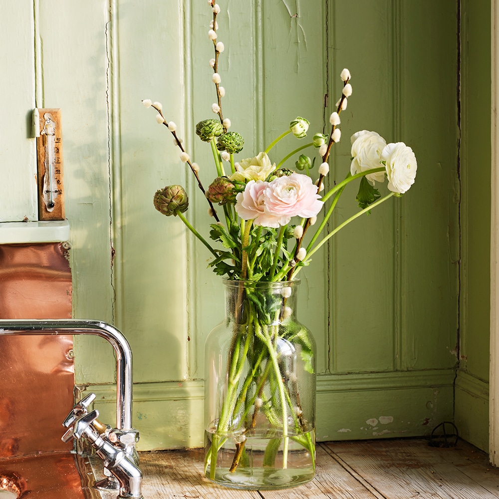 Glass Jar w. Cork Wide