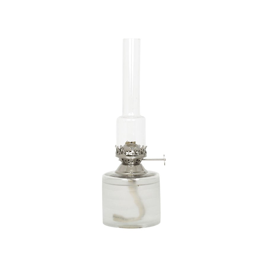 Kerosene Lamp Straight Frost Small Nickel