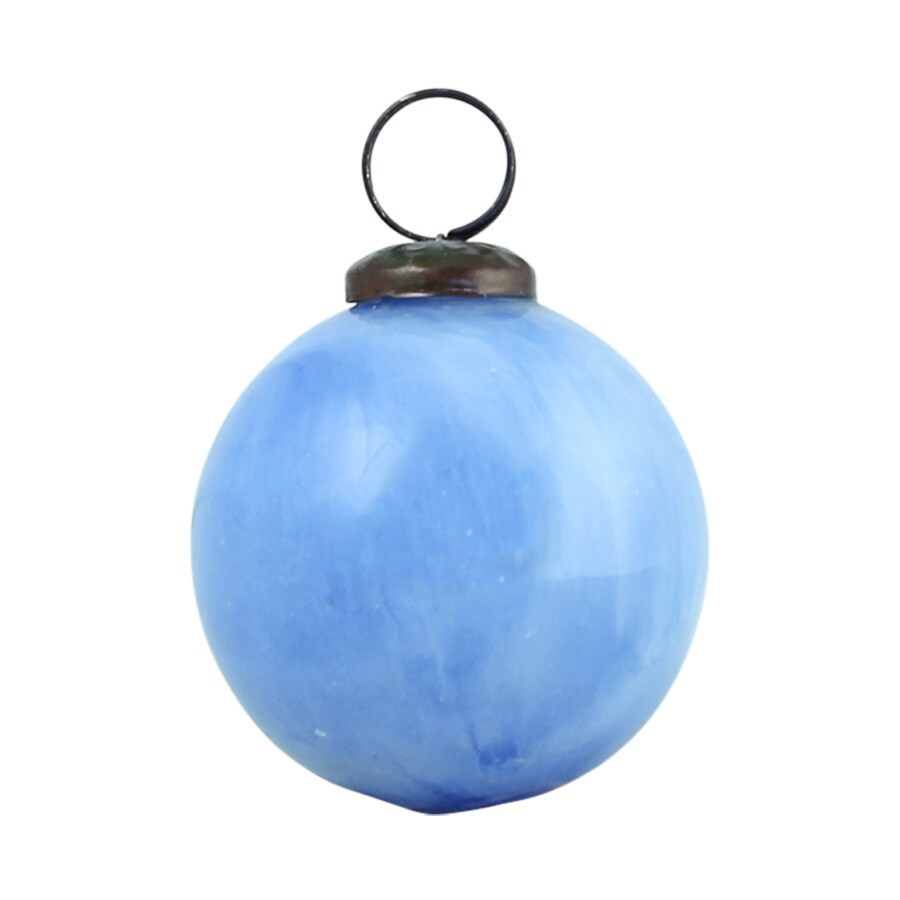 Christmas Ball Ornament Melange Blue Large