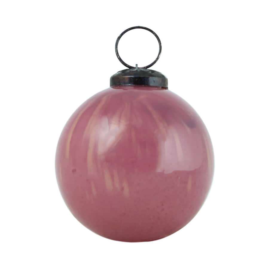 Christmas Ball Ornament Melange Pink Large