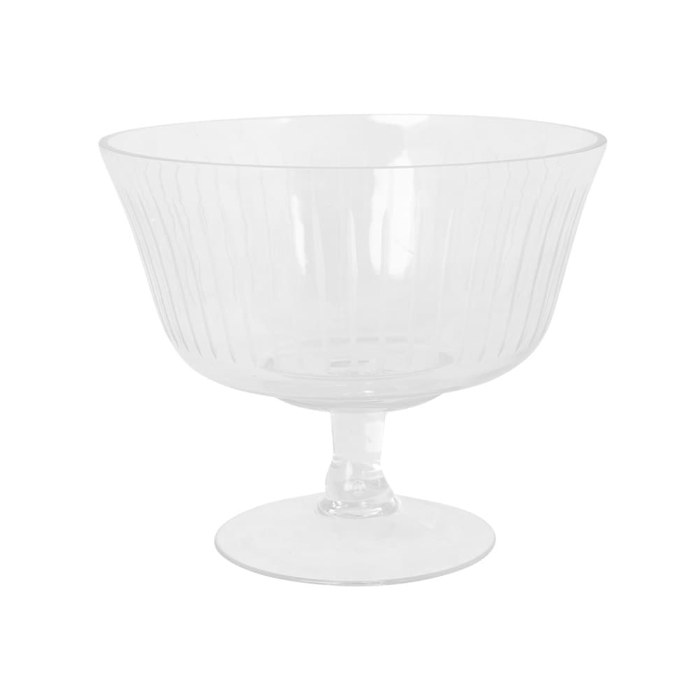 Glass Bowl w. Line Cut Large