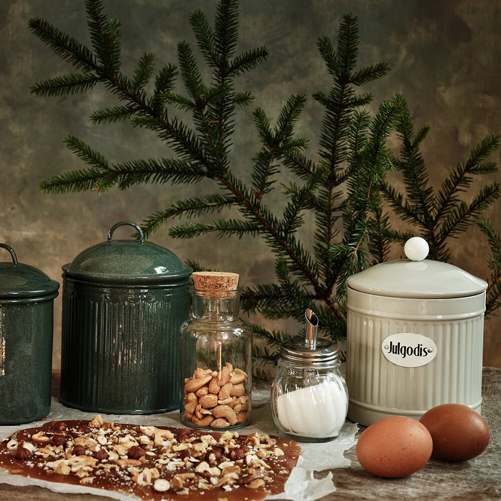 Glass Jar w. Cork Lid Small