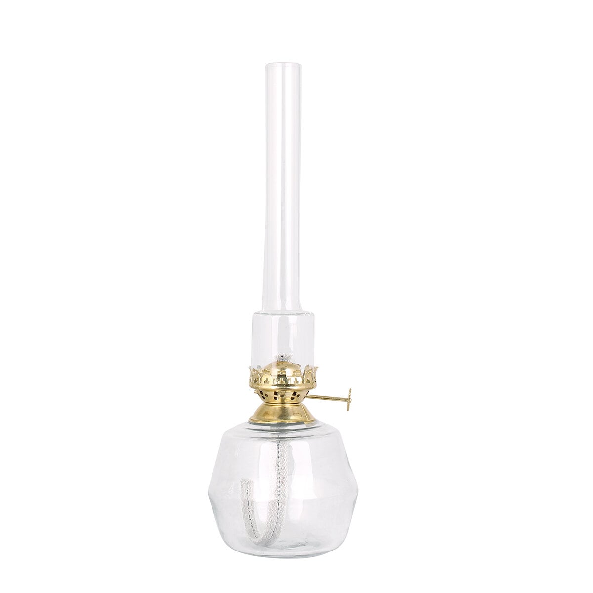 Kerosene Lamp Majken Clear Brass Medium