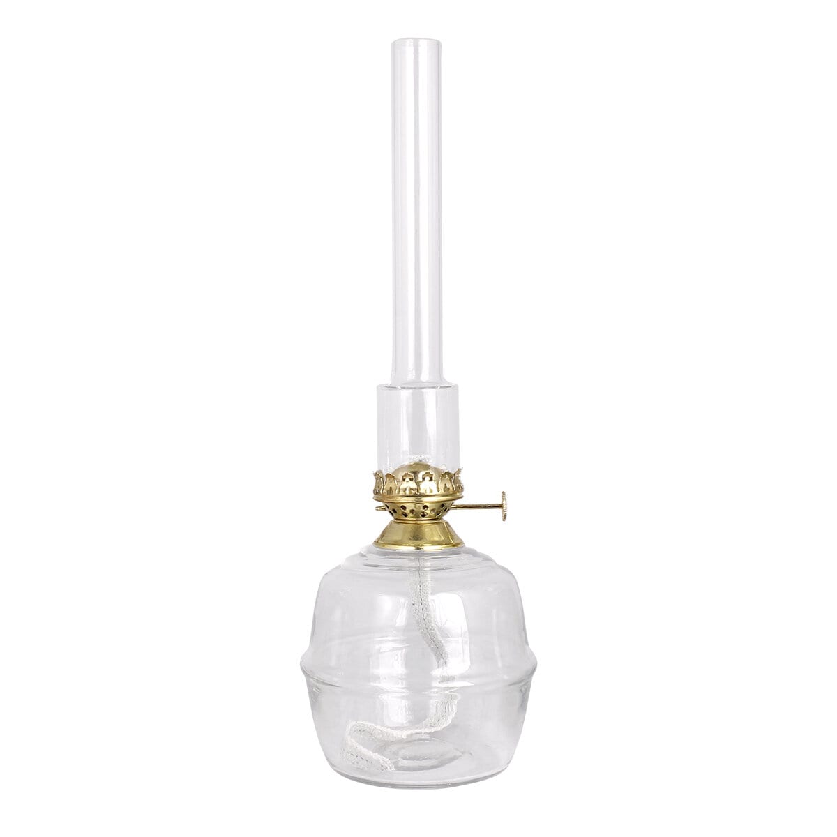 Kerosene Lamp Majken Clear Brass Large