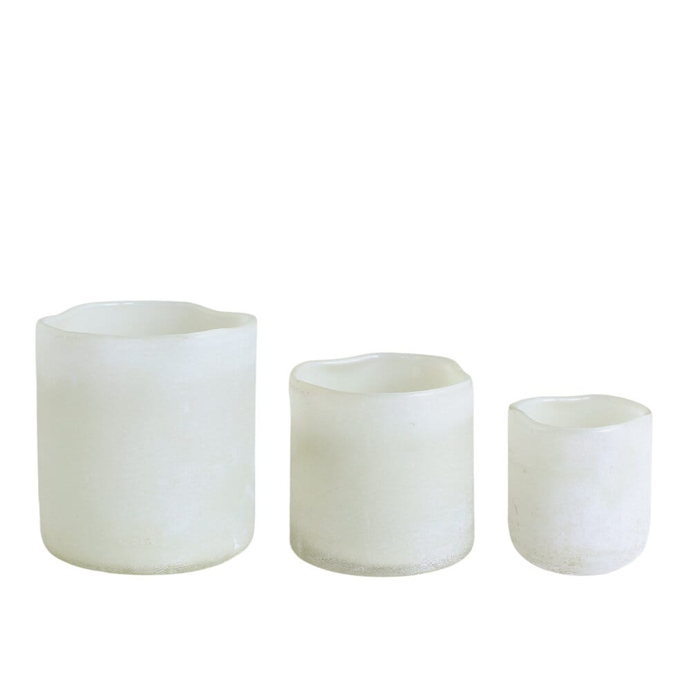 Tea Light Holder Ebba White Medium