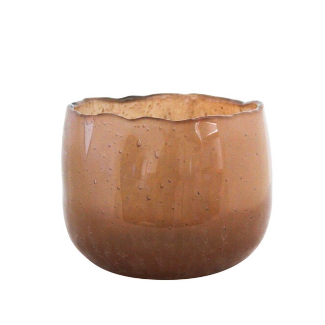 Tea Light Holder Ellen Light Brown Large