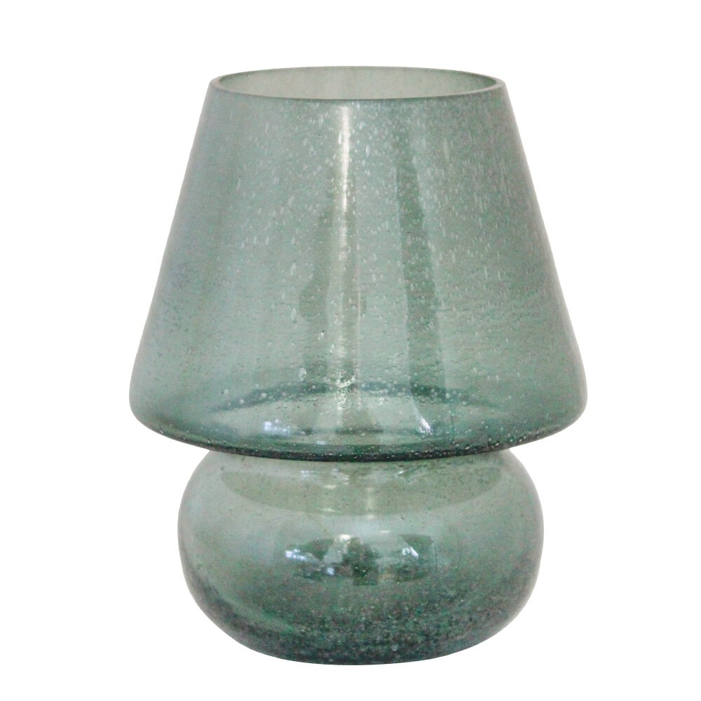 Tea Light Holder Mushroom Green