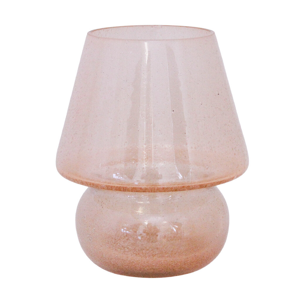 Tea Light Holder Mushroom Ash Pink