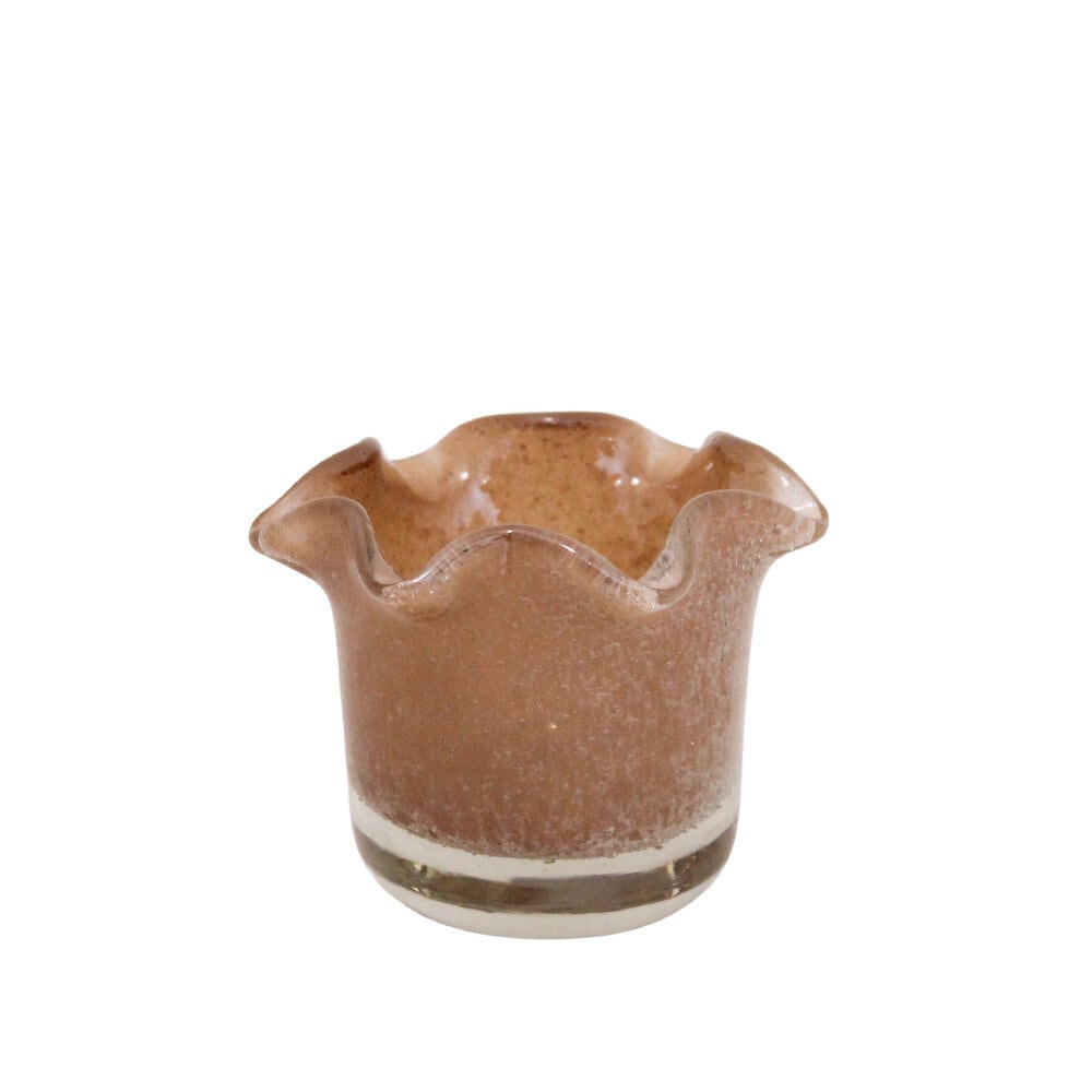 Tea Light Holder Milla Light Brown Small