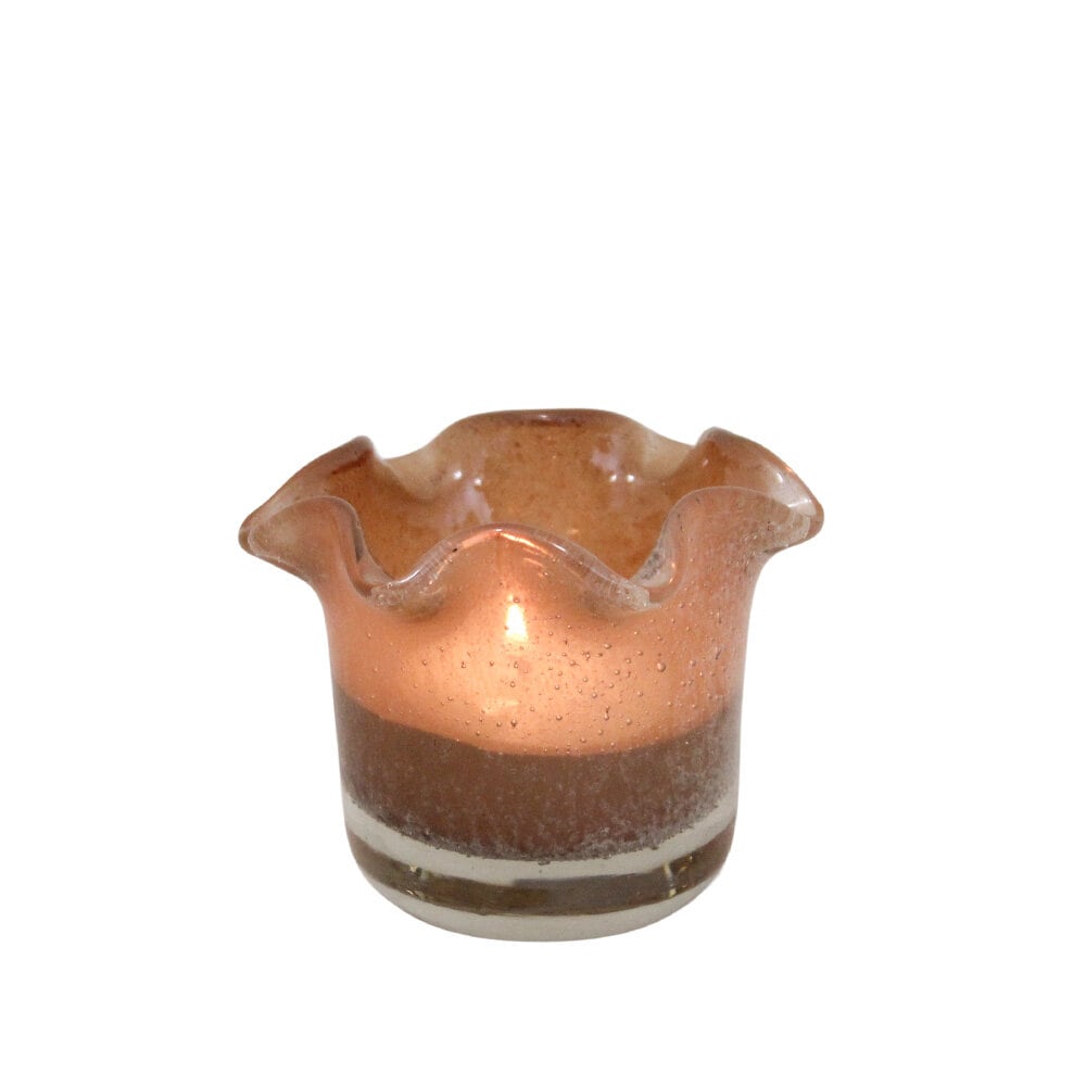 Tea Light Holder Milla Light Brown Small