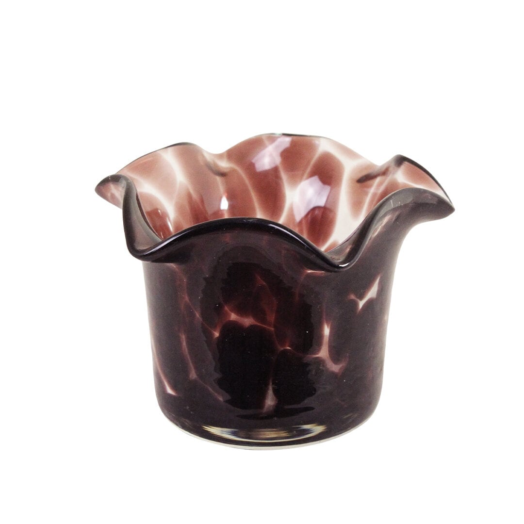 Tea Light Holder Milla Dot Burgundy Large