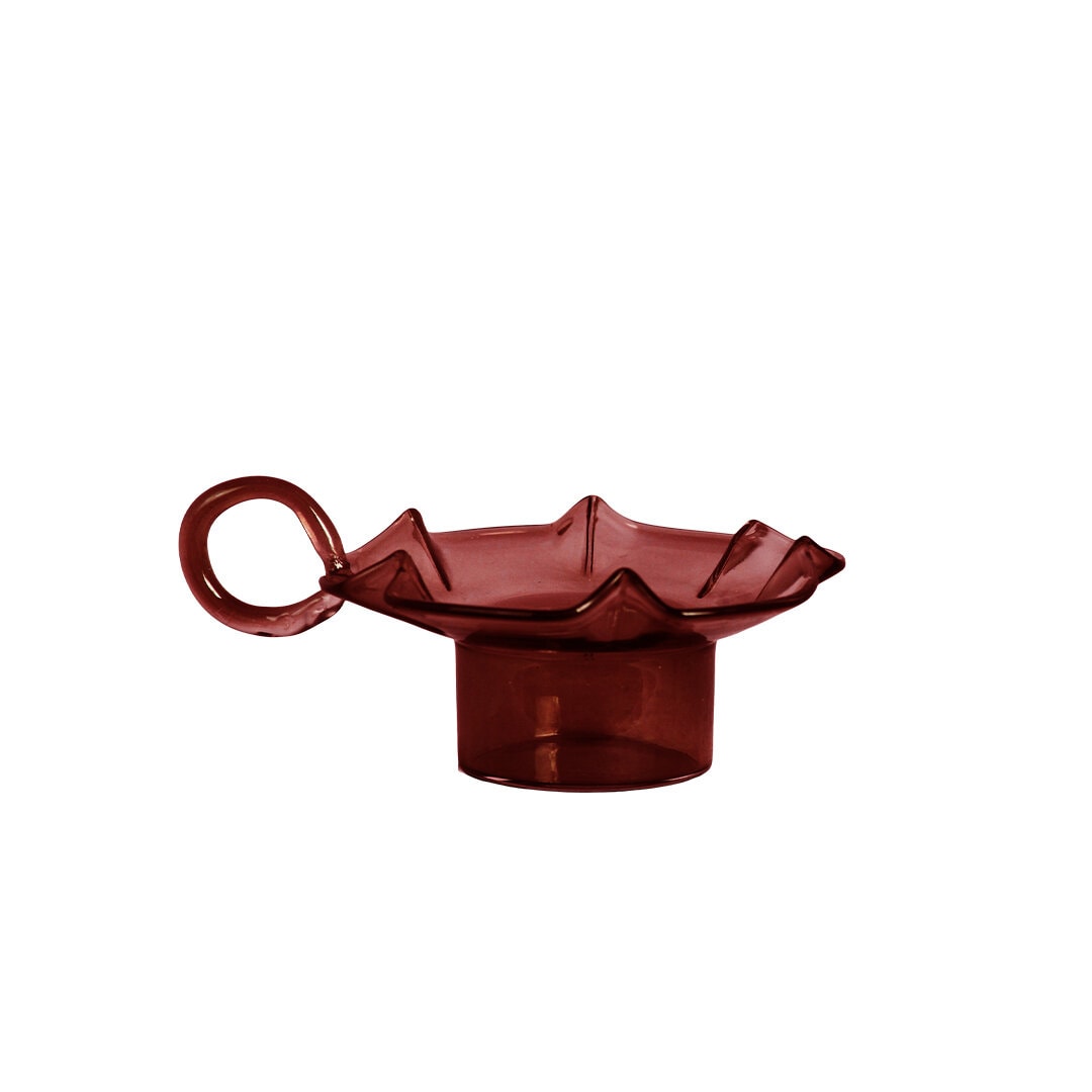 Tea Light Holder Mona Red