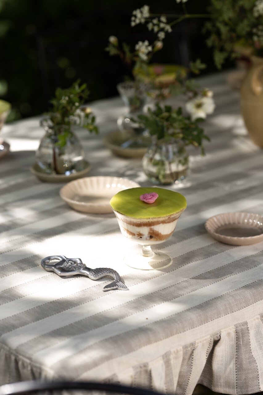 Duk Ida Rand Beige/Vit