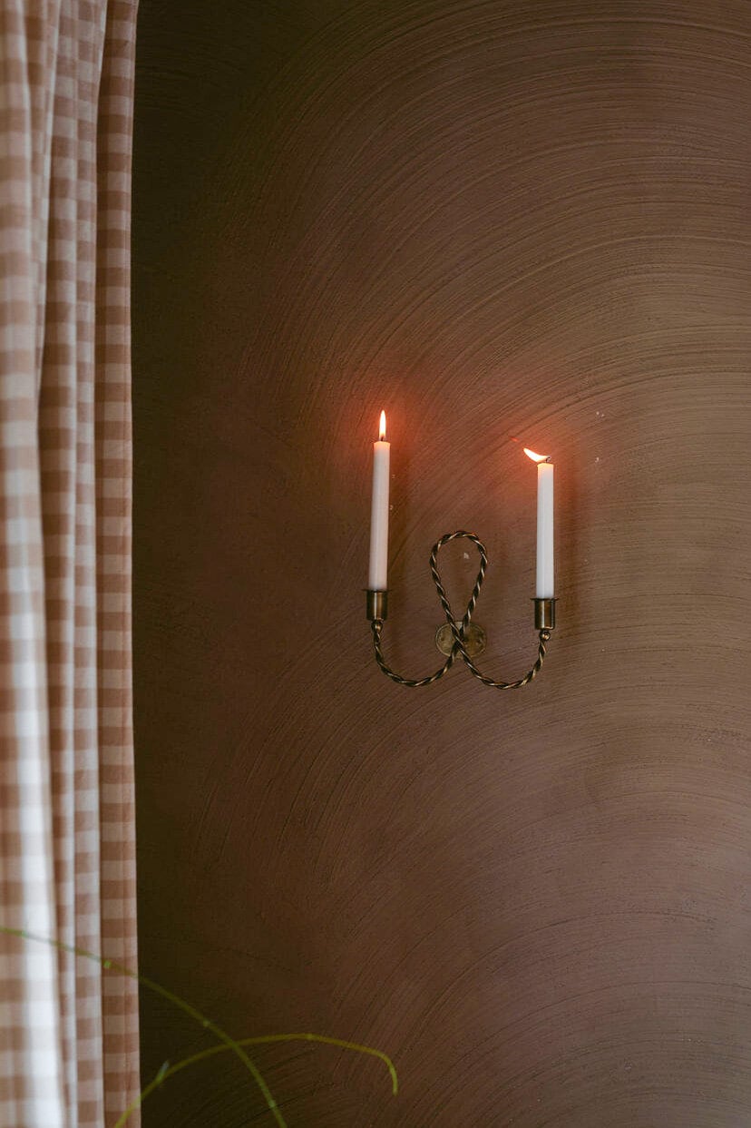 Wall Candle Holder Estelle Antique Brass