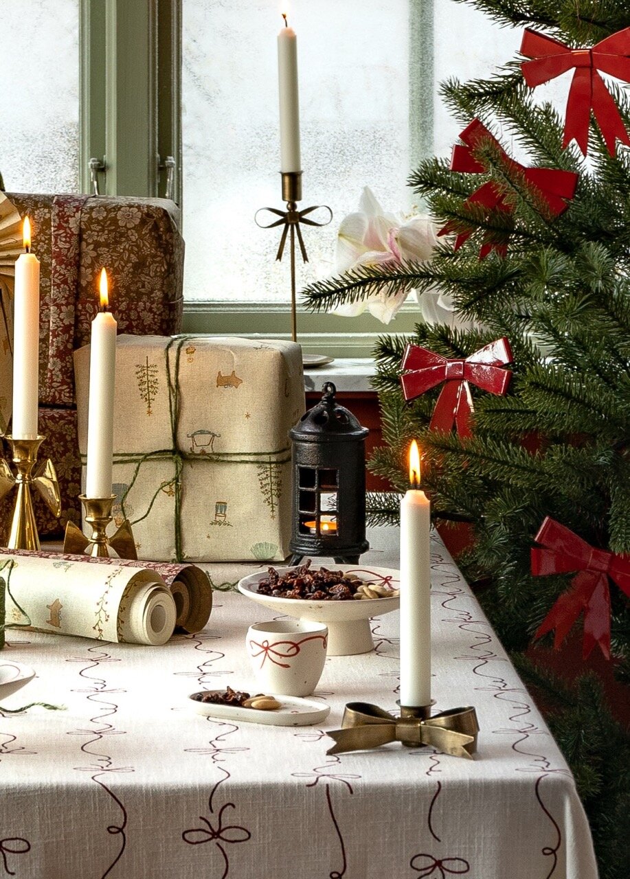 Candle Holder Tove Bow Antique Brass