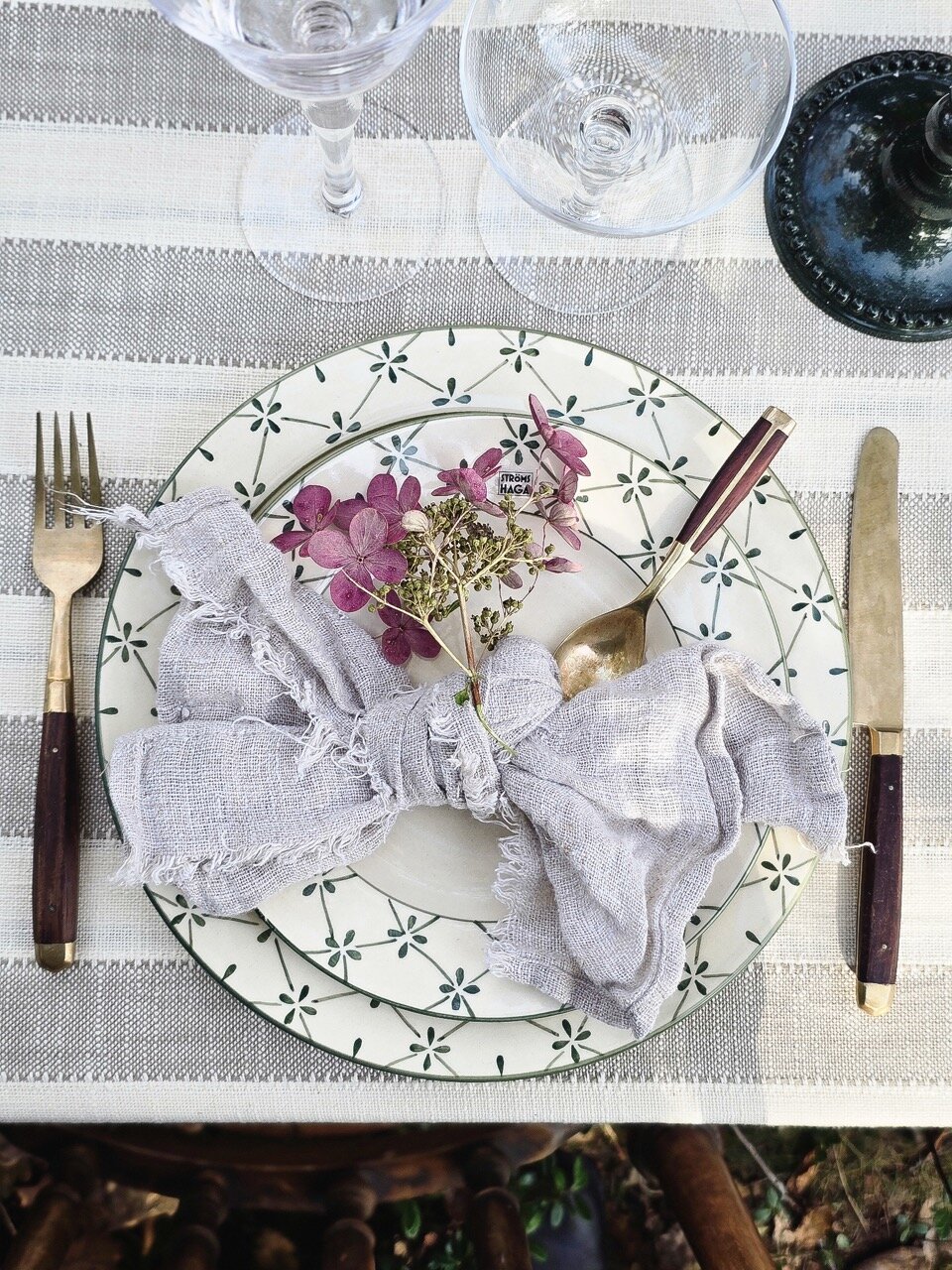 Assiett Marion Klöver Grön