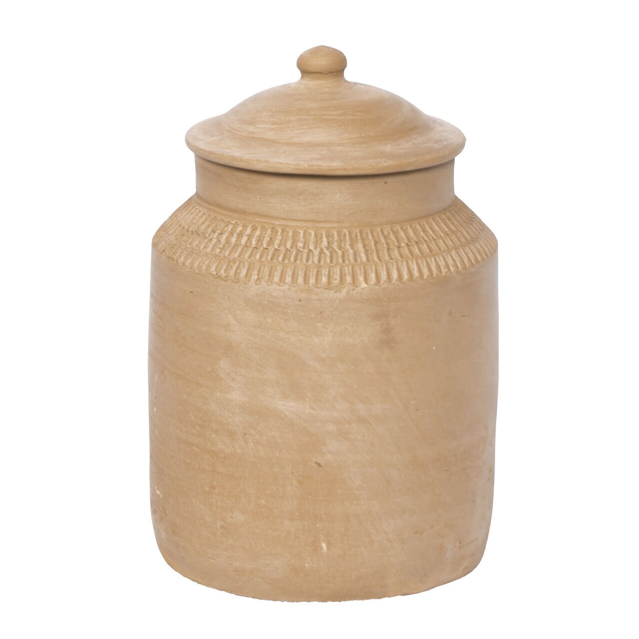 Jar w. Lid Earthenware Terracotta