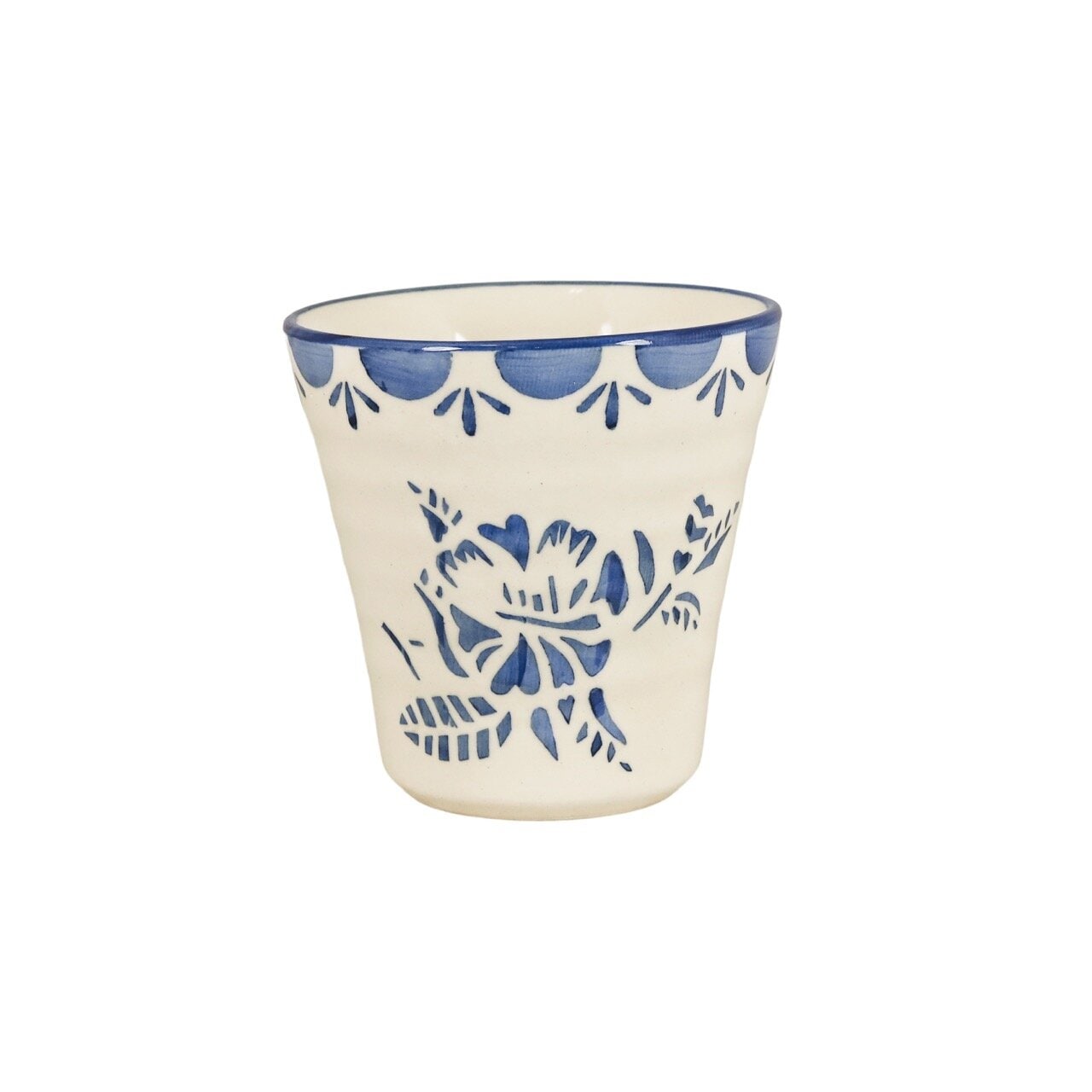 Latte Mug Marion Flower Blue