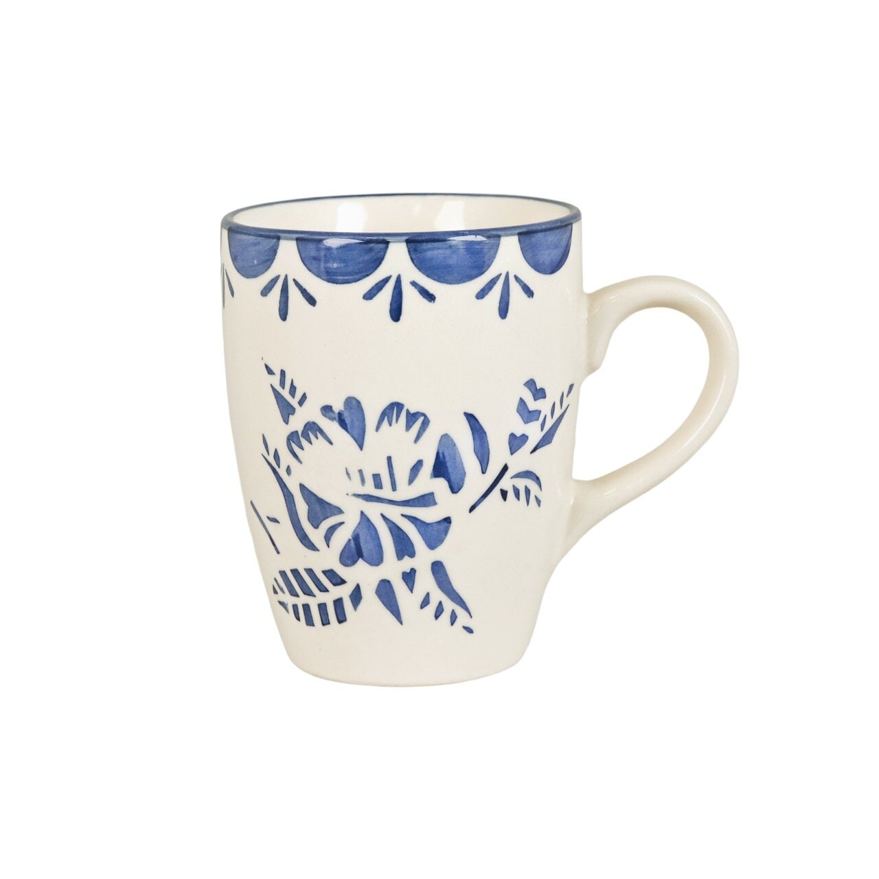 Mug w. Handle Marion Flower Blue