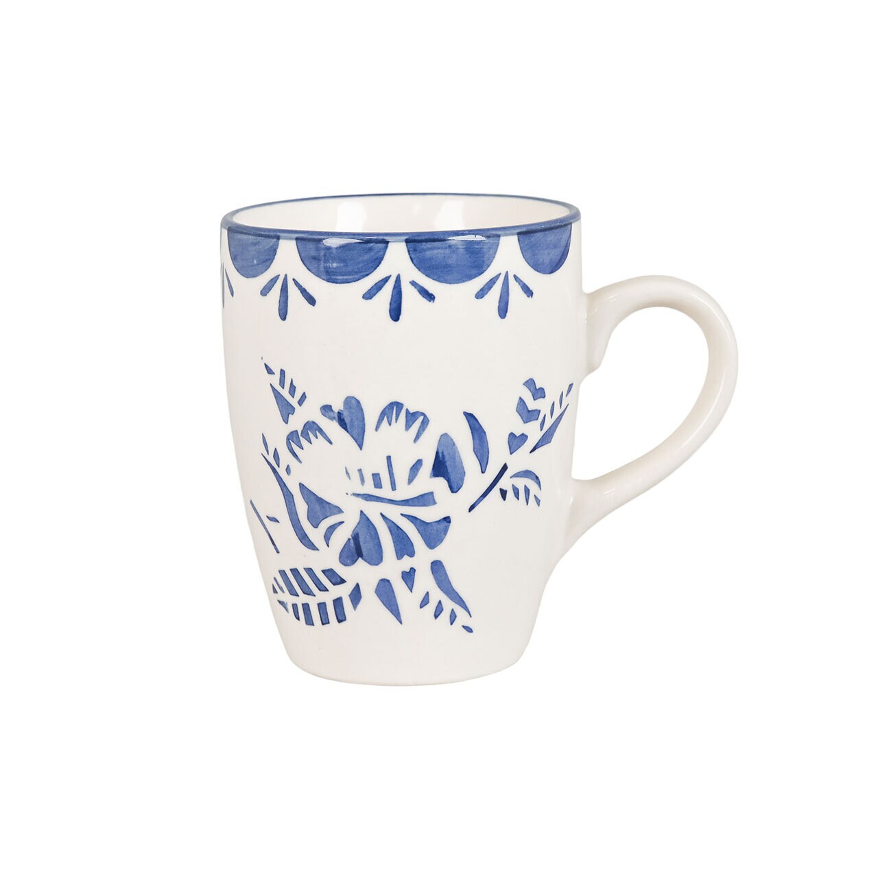 Mug w. Handle Marion Flower Blue