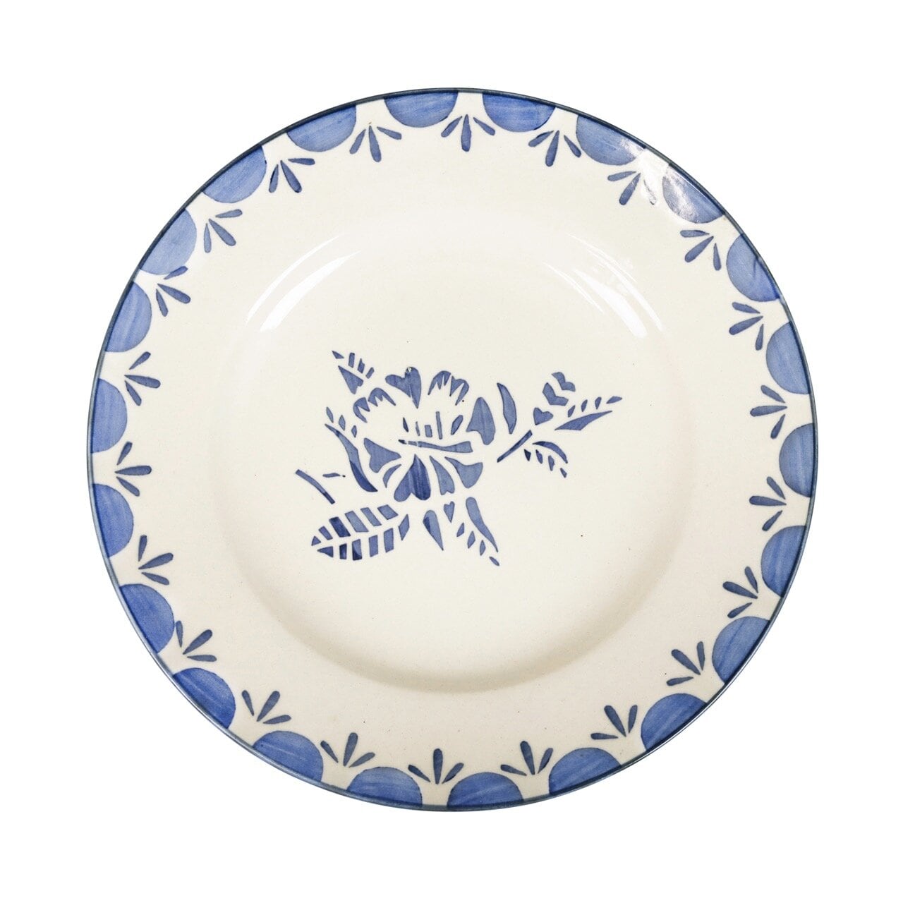 Small Plate Marion Flower Blue
