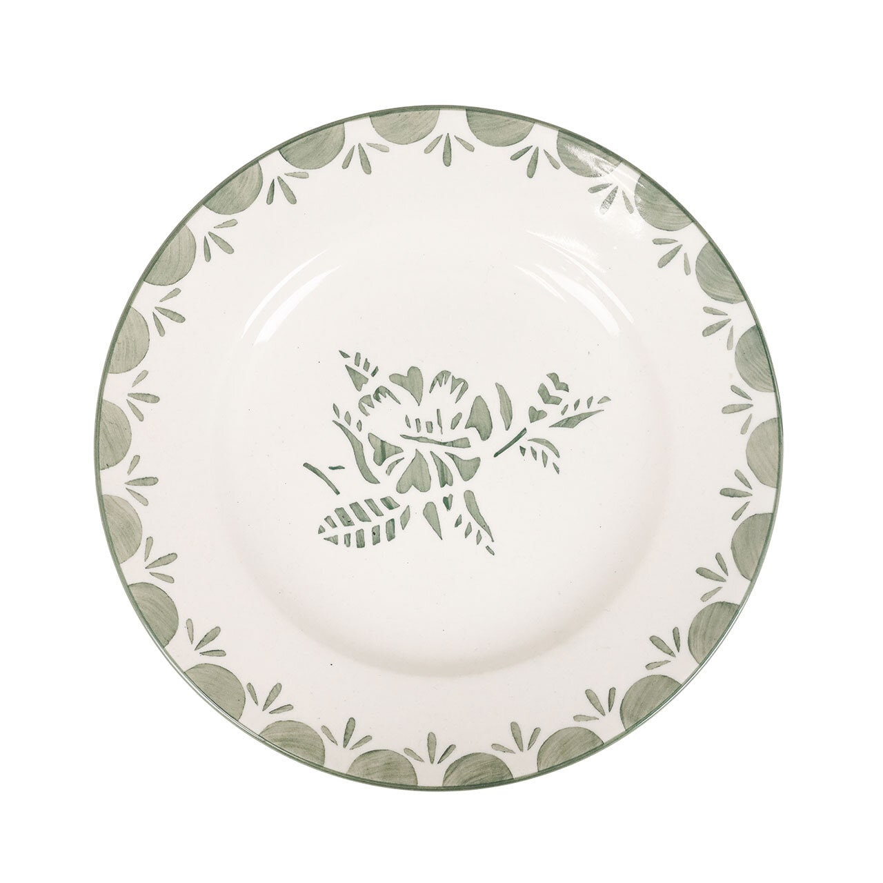 Small Plate Marion Flower Green