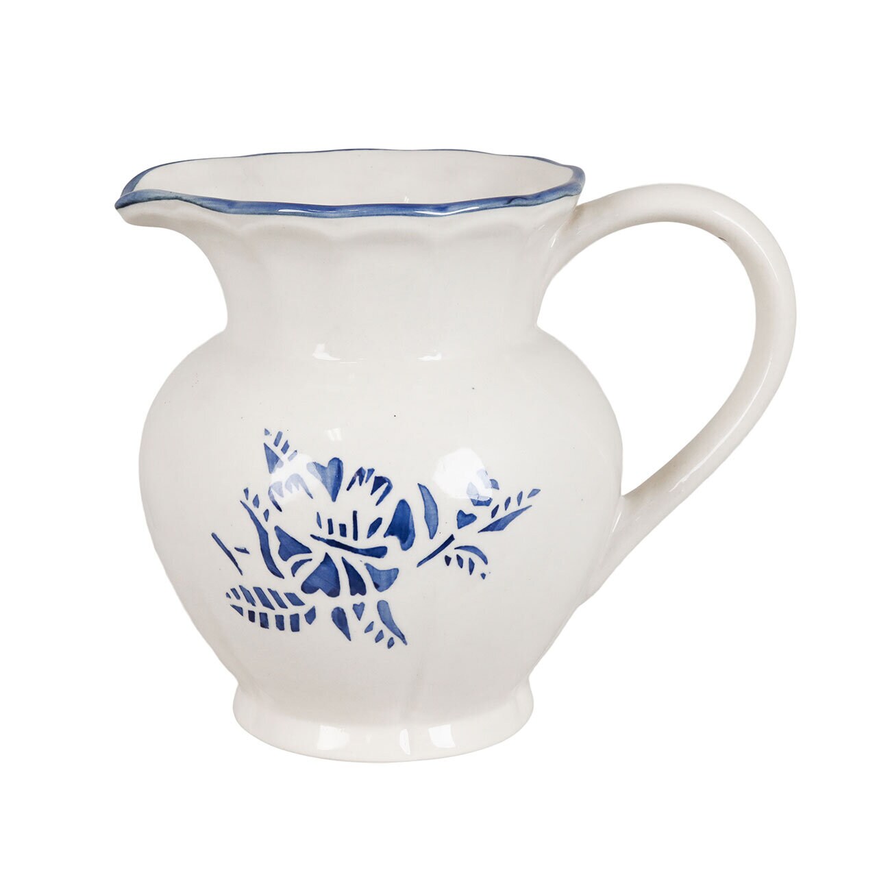 Large Jug Marion Flower Blue