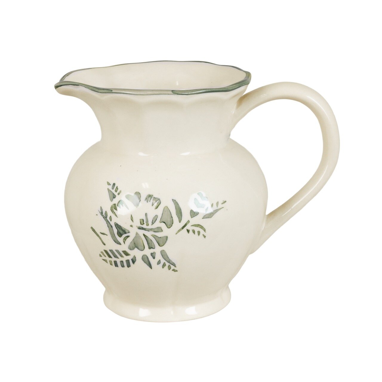 Large Jug Marion Flower Green