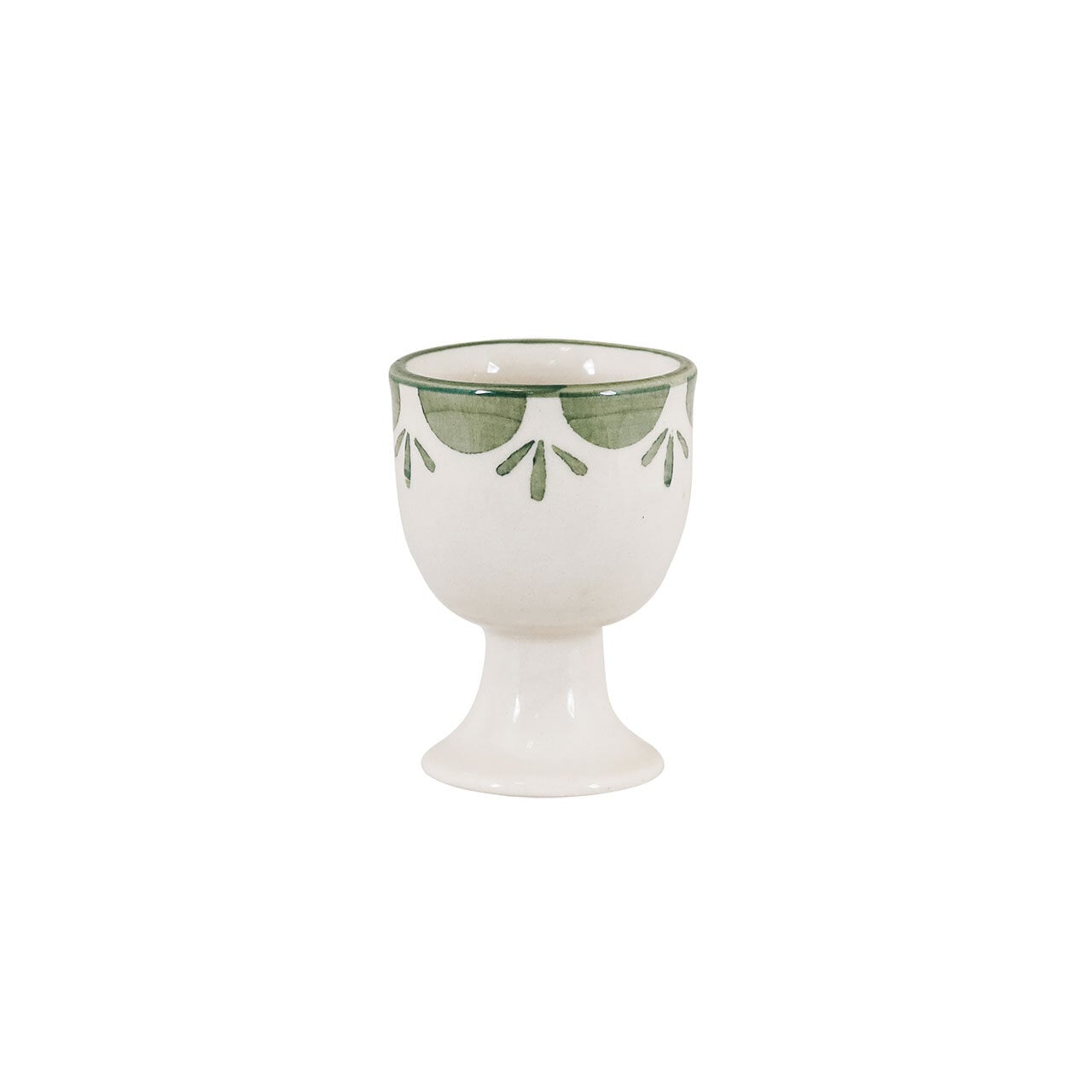 Egg Cup Marion Flower Green