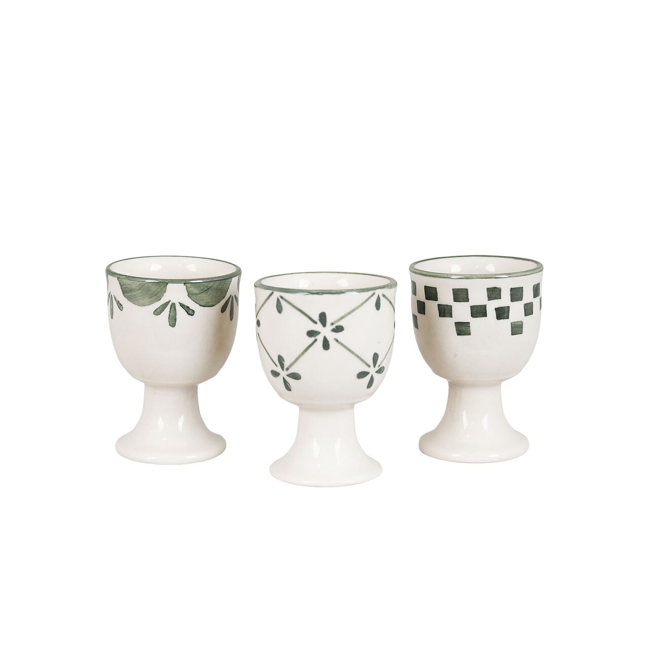 Egg Cup Marion Flower Green