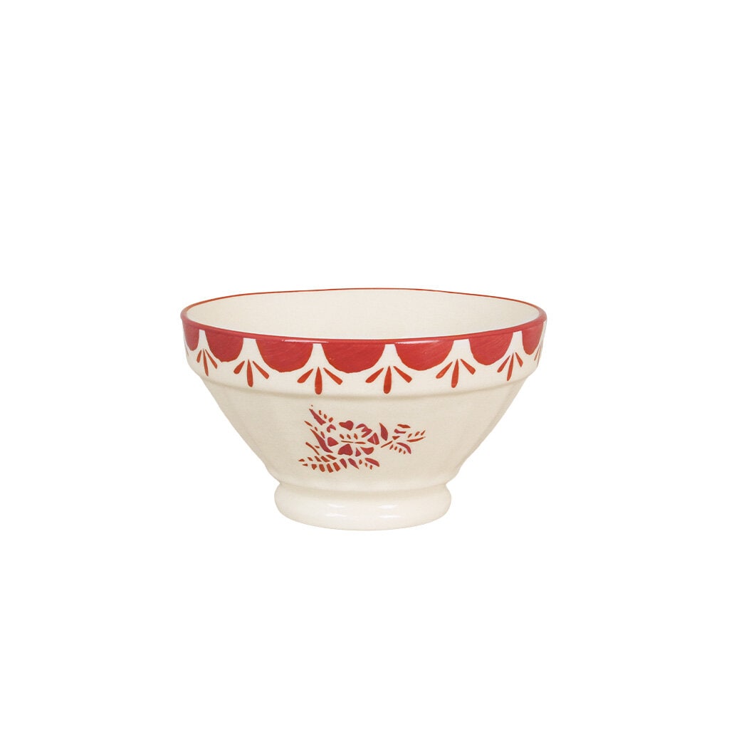 Bowl Marion Flower Red Medium