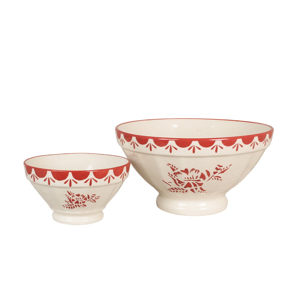 Bowl Marion Flower Red Large