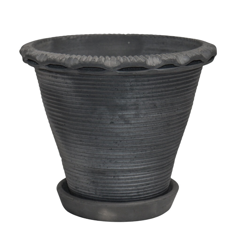 Pot Alvaro Earthenware Black Large