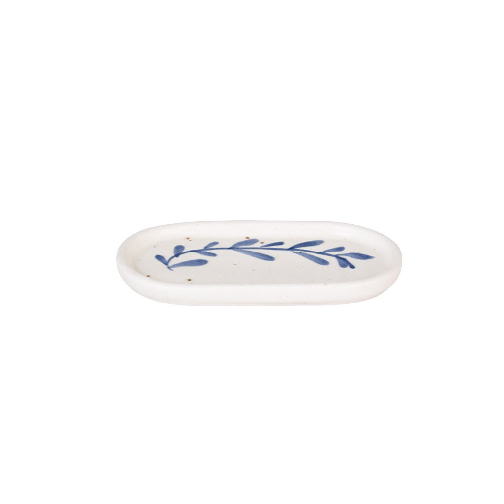 Small Plate Viola Leaf Blue