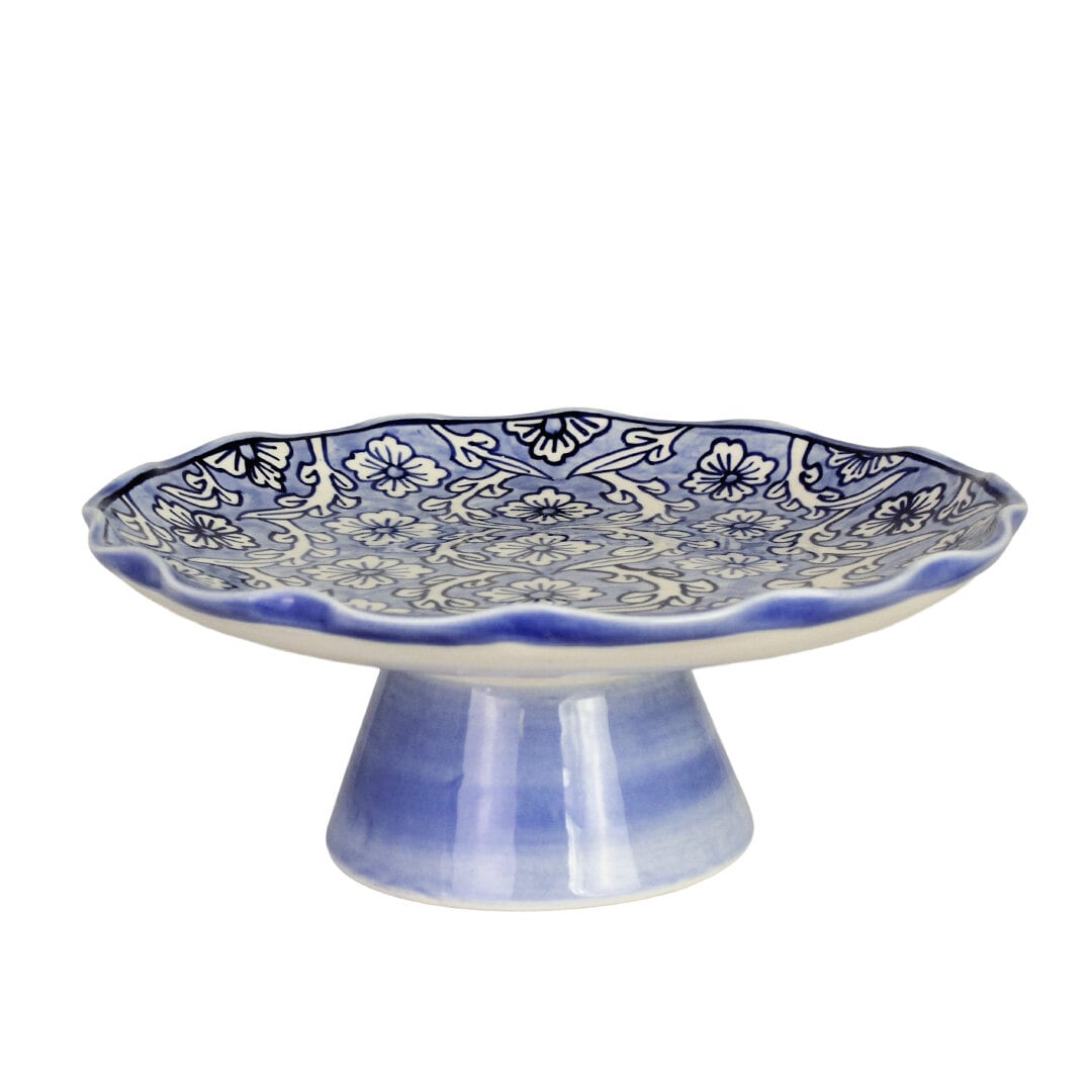 Ceramic Platter on Foot Miranda