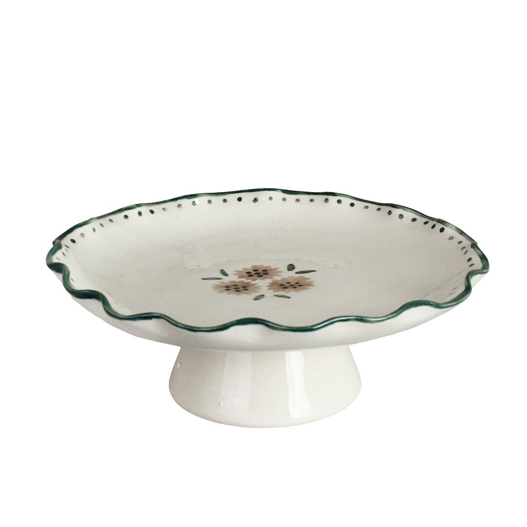 Ceramic Platter on Foot Melina