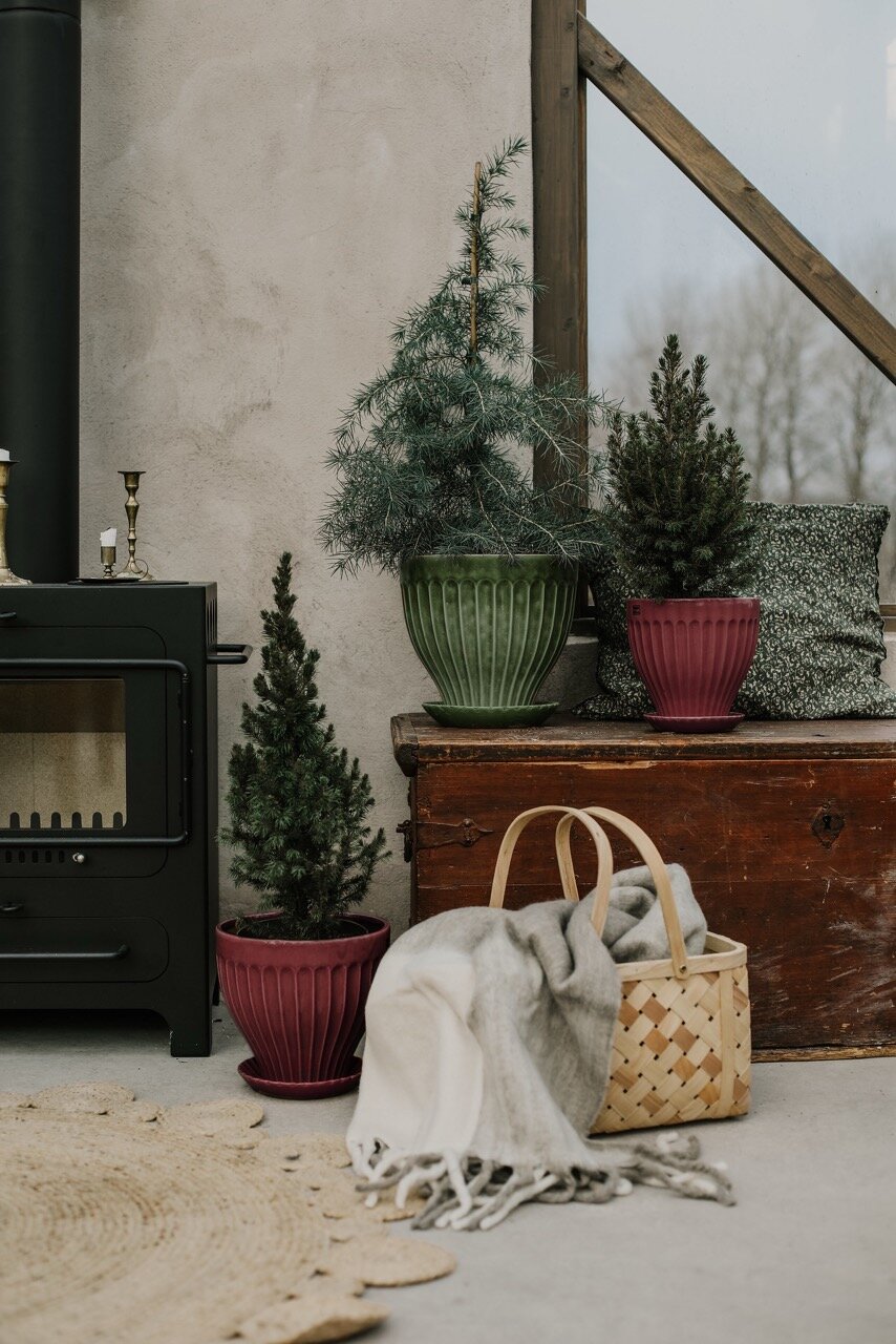 Kruka Anna 21 cm Burgundy