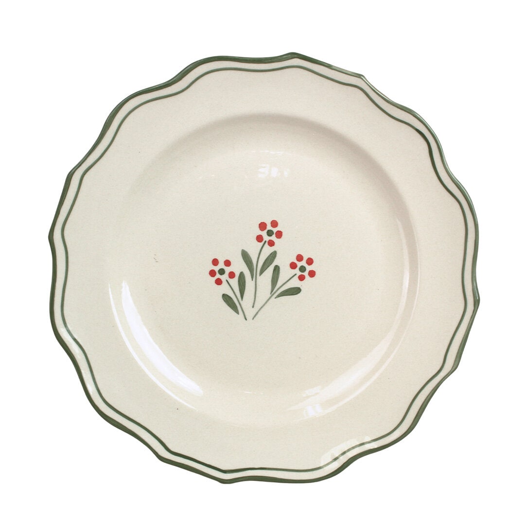 Plate Esther Wildflower Green