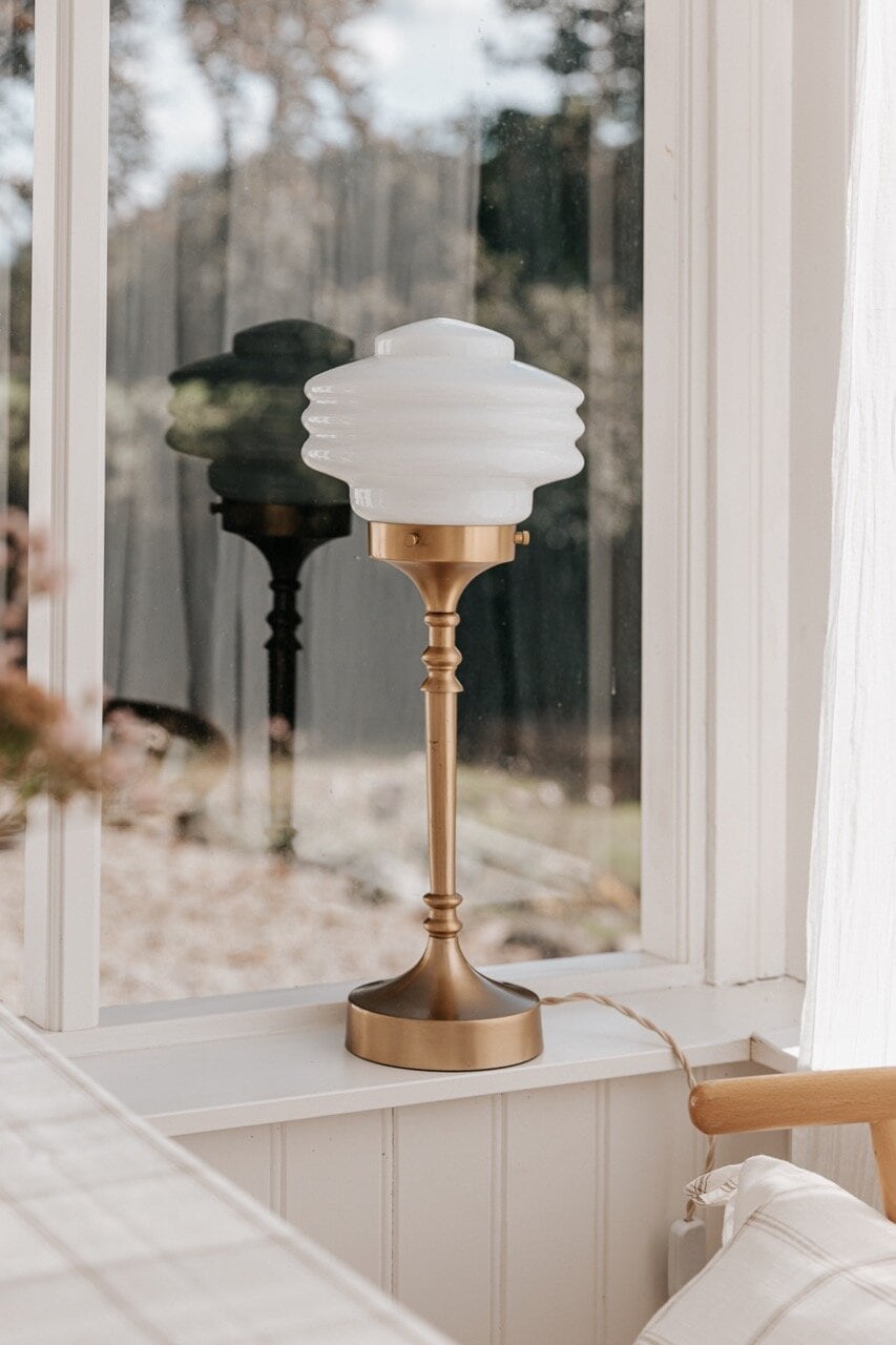 Table Lamp Valter Brass/Opal White