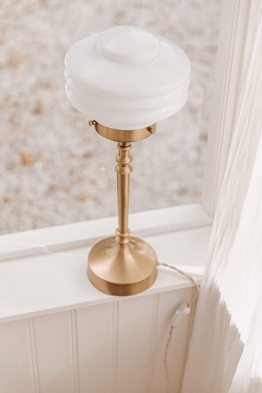 Table Lamp Valter Brass/Opal White
