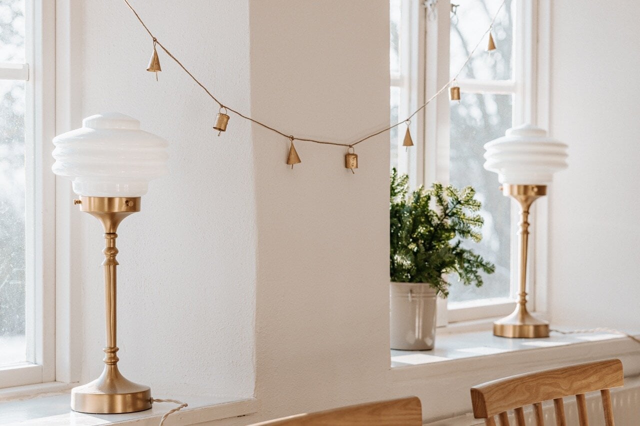 Table Lamp Valter Brass/Opal White