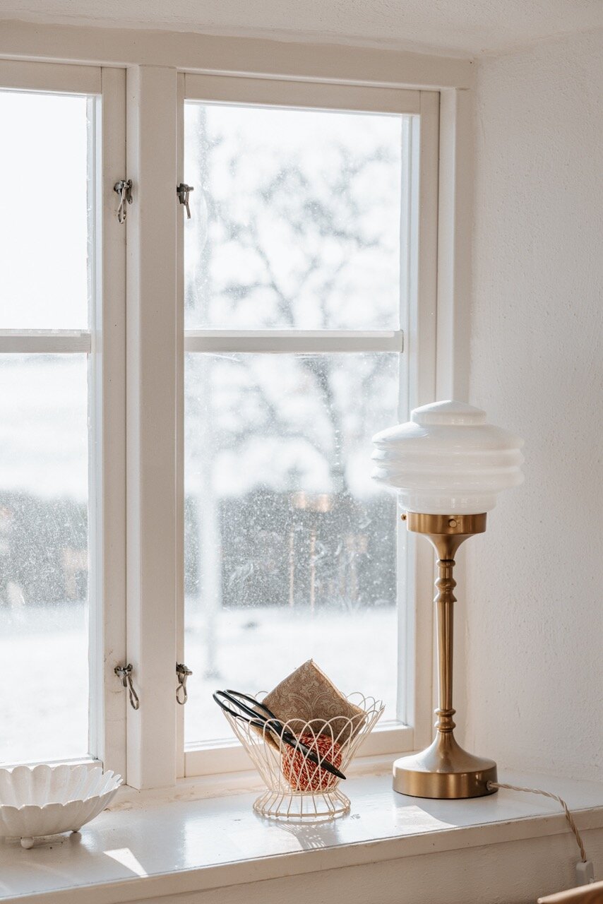 Table Lamp Valter Brass/Opal White