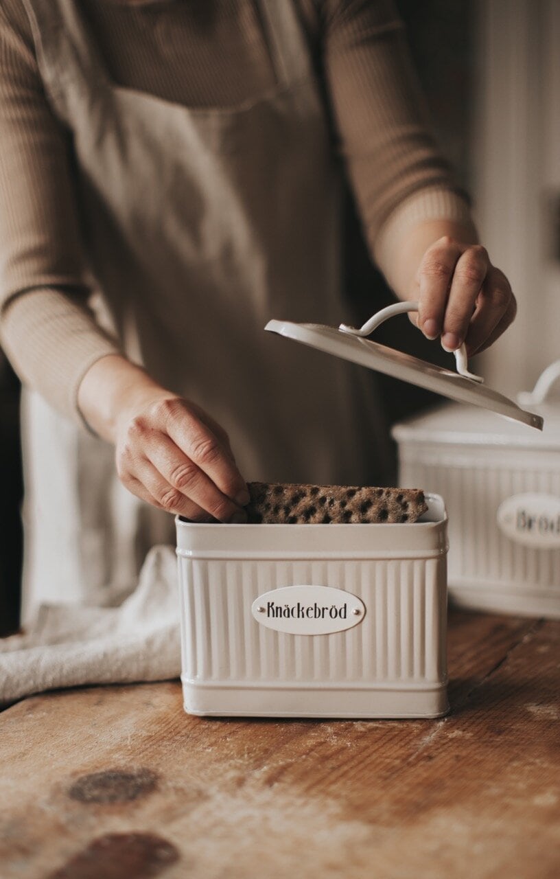 Tin Hugo Knäckebröd Beige