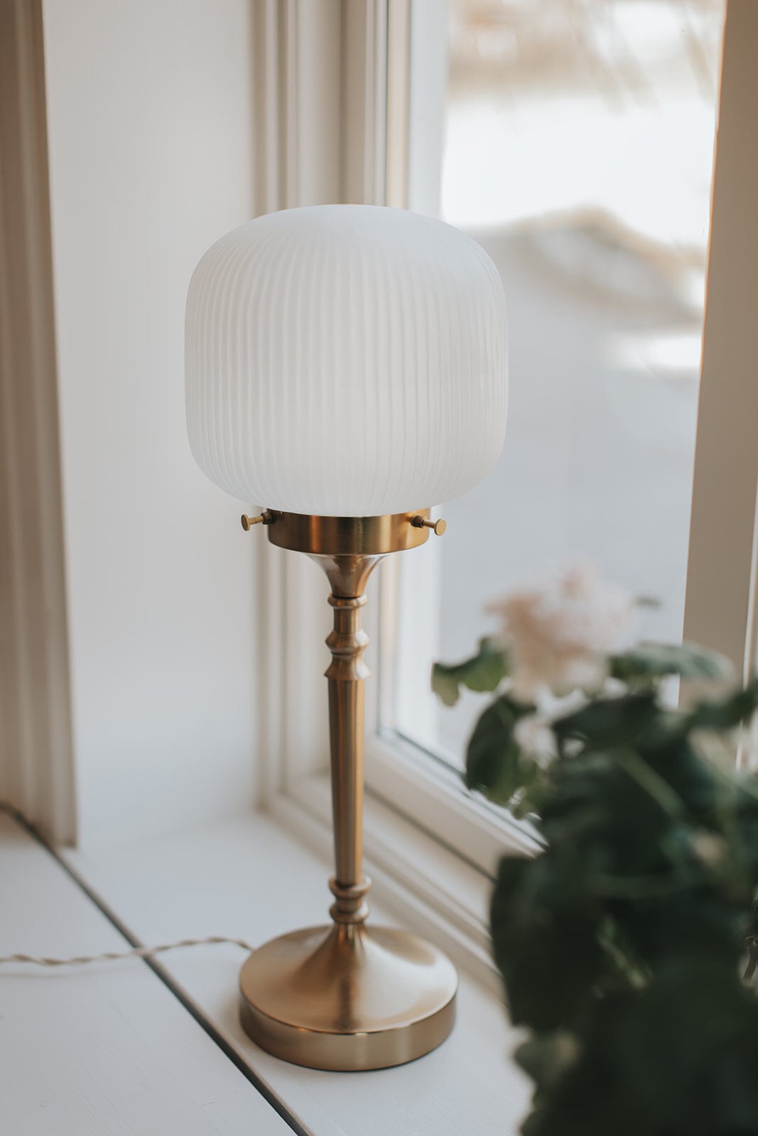 Table Lamp Eli Brass/Frost Small
